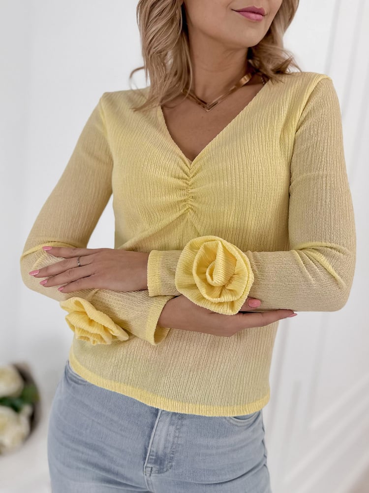 BLUZKA LARCHMONT ŻÓŁTA