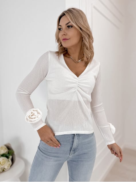 BLUZKA LARCHMONT BIAŁA