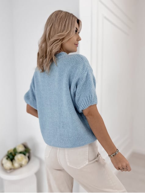 SWETER FREMONT BŁĘKITNY