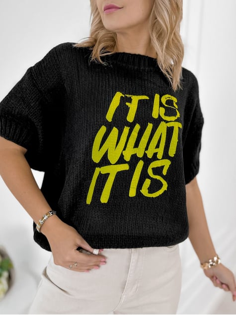 SWETER FREMONT CZARNY