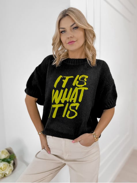 SWETER FREMONT CZARNY