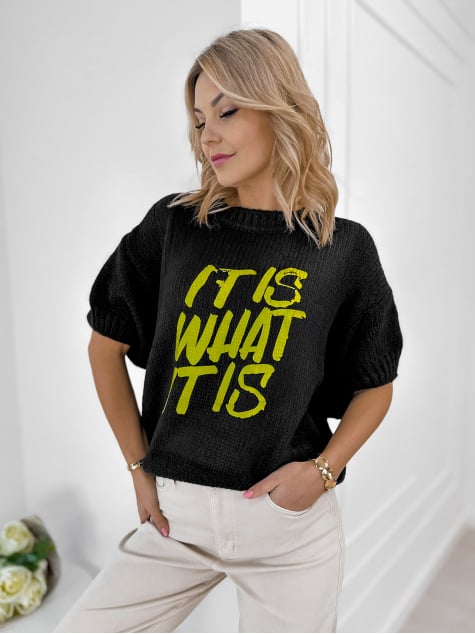 SWETER FREMONT CZARNY