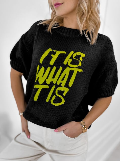 SWETER FREMONT CZARNY