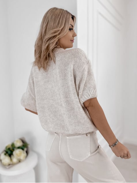 SWETER FREMONT BEŻOWY