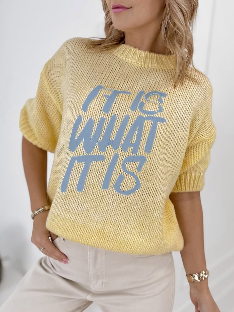 SWETER FREMONT ŻÓŁTY