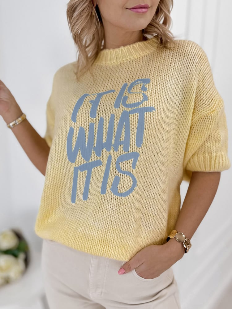 SWETER FREMONT ŻÓŁTY