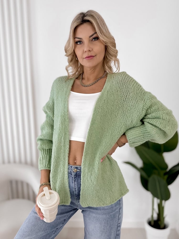 KARDIGAN VISTA PISTACJOWY