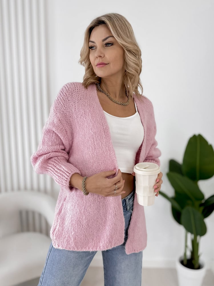 KARDIGAN VISTA PUDROWY RÓŻ