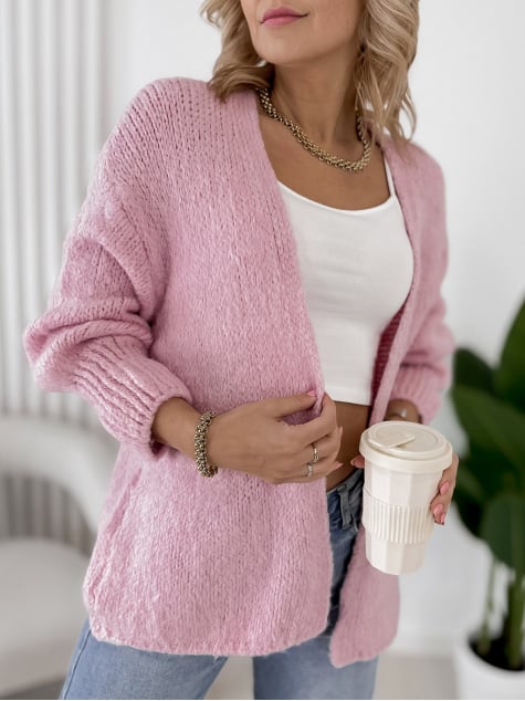 KARDIGAN VISTA PUDROWY RÓŻ