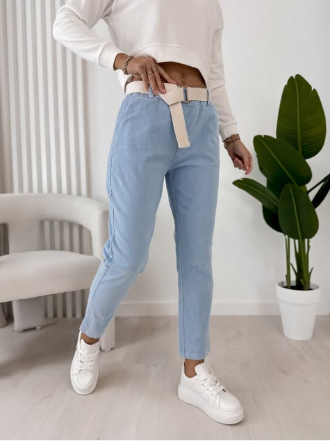 SPODNIE ADDISON BŁĘKITNE