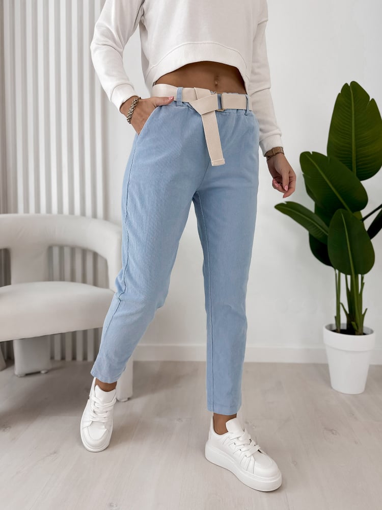 SPODNIE ADDISON BŁĘKITNE