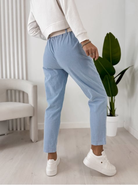 SPODNIE ADDISON BŁĘKITNE