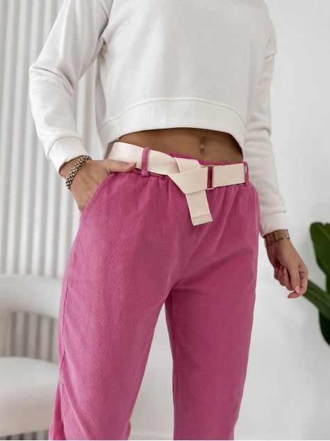 SPODNIE ADDISON RÓŻOWE