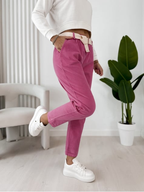 SPODNIE ADDISON RÓŻOWE
