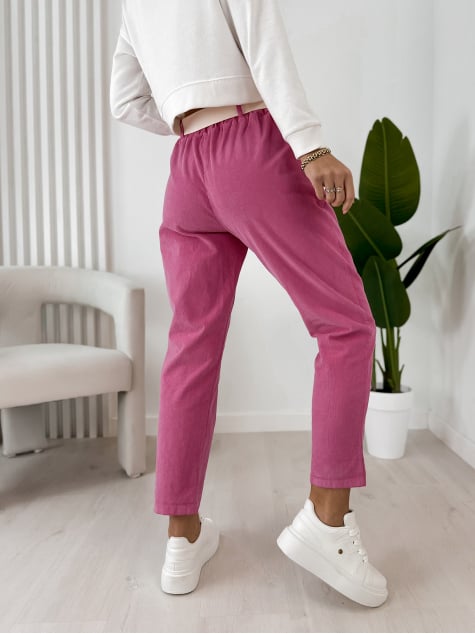 SPODNIE  SZTRUKSOWE ADDISON RÓŻOWE