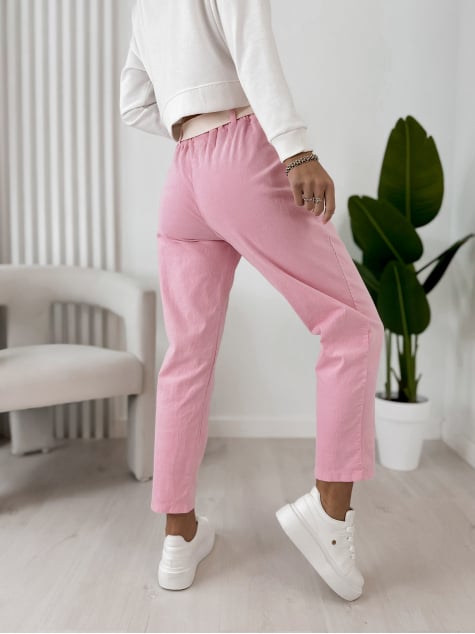 SPODNIE ADDISON JASNORÓŻOWE