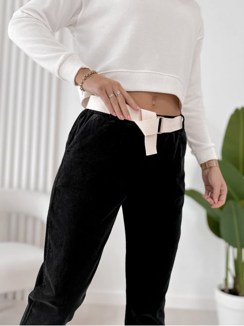 SPODNIE ADDISON CZARNE