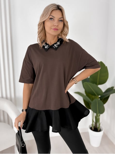 BLUZKA JACKSON CIEMNOBRĄZOWA