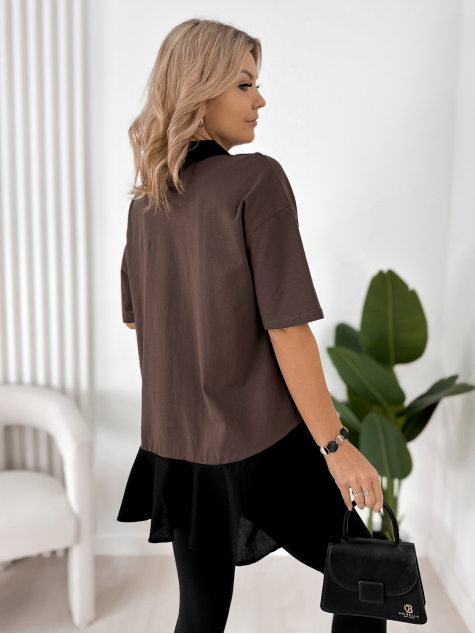 BLUZKA JACKSON CIEMNOBRĄZOWA