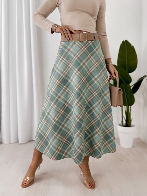 SPÓDNICA ETHNE MIĘTOWA