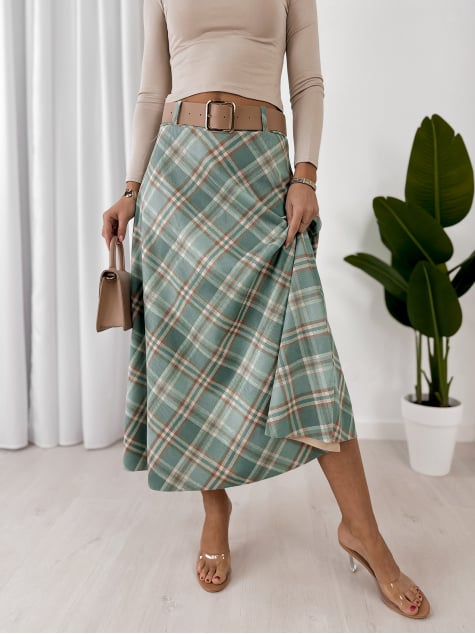 SPÓDNICA ETHNE MIĘTOWA