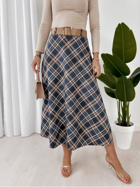 SPÓDNICA ETHNE GRANATOWA