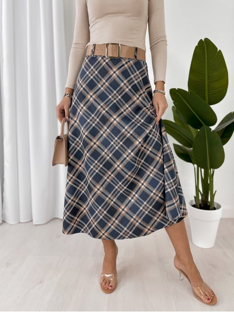 SPÓDNICA ETHNE GRANATOWA