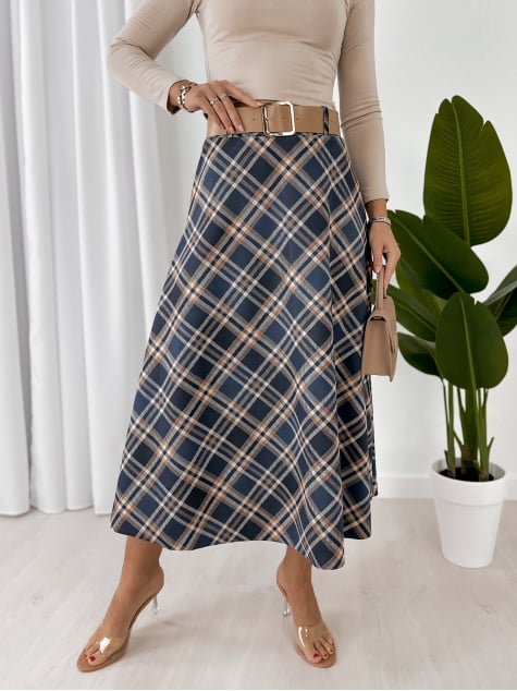 SPÓDNICA ETHNE GRANATOWA