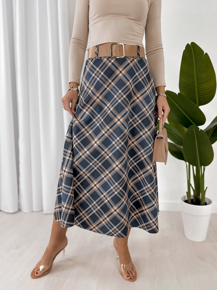 SPÓDNICA ETHNE GRANATOWA