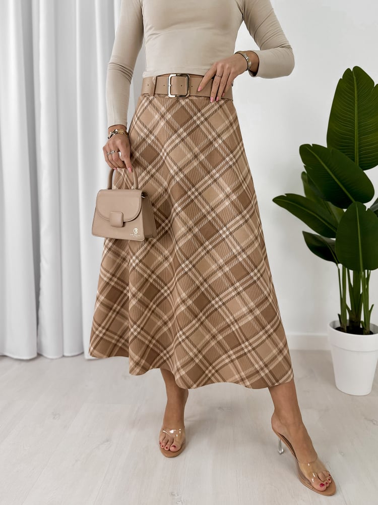 SPÓDNICA ETHNE BEŻOWA