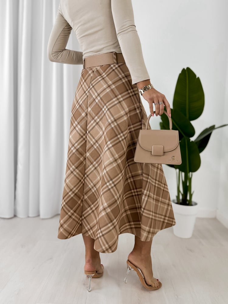 SPÓDNICA ETHNE BEŻOWA