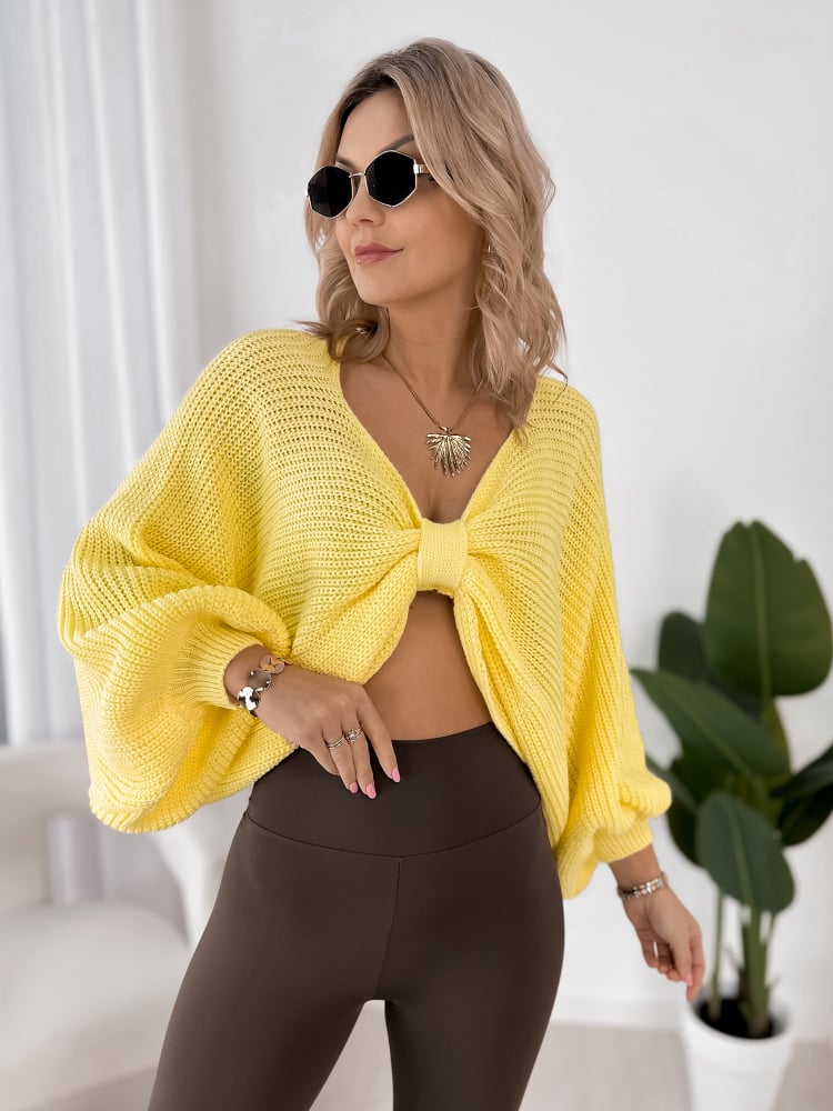 SWETER ASPEN ŻÓŁTY