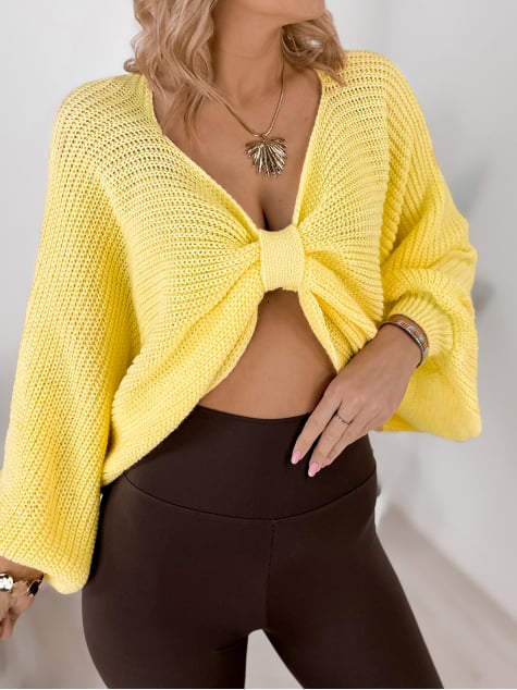 SWETER ASPEN ŻÓŁTY