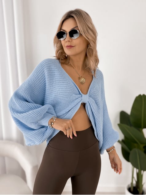 SWETER ASPEN BŁĘKITNY