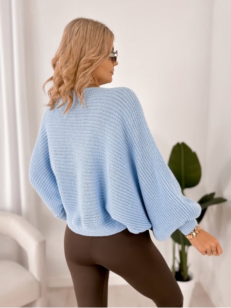 SWETER ASPEN BŁĘKITNY