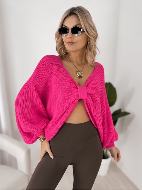 SWETER ASPEN RÓŻOWY