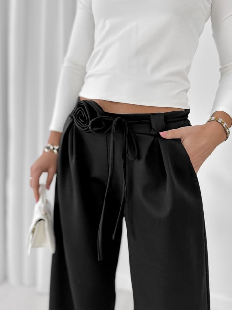 SPODNIE BOYLE CZARNE