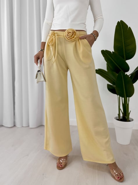 SPODNIE BOYLE ŻÓŁTE