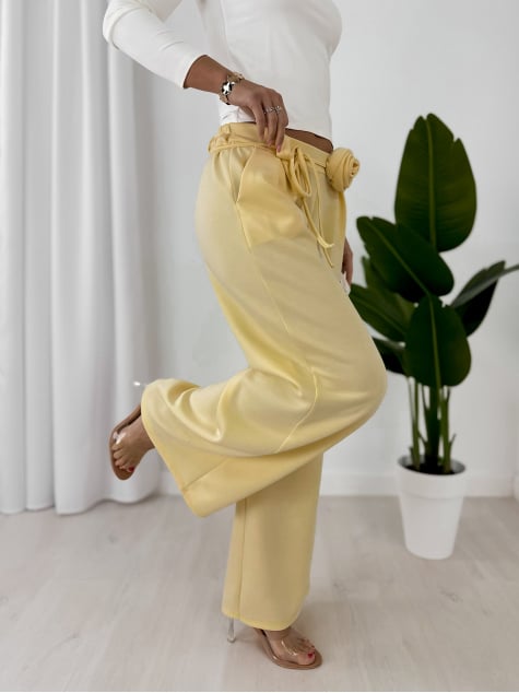 SPODNIE BOYLE ŻÓŁTE