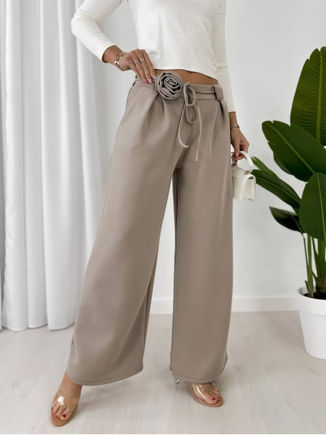 SPODNIE BOYLE CIEMNOBEŻOWE