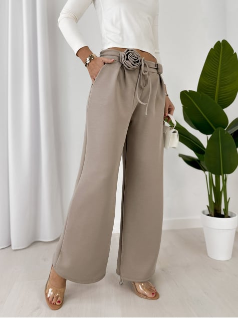 SPODNIE BOYLE CIEMNOBEŻOWE