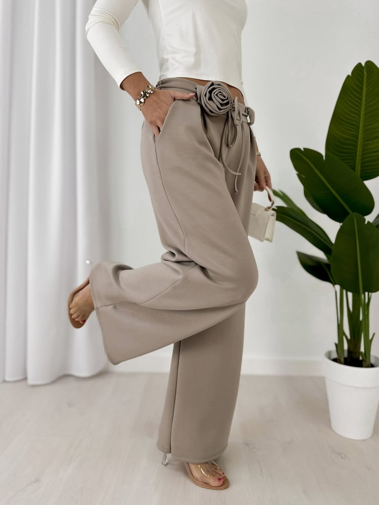 SPODNIE BOYLE CIEMNOBEŻOWE