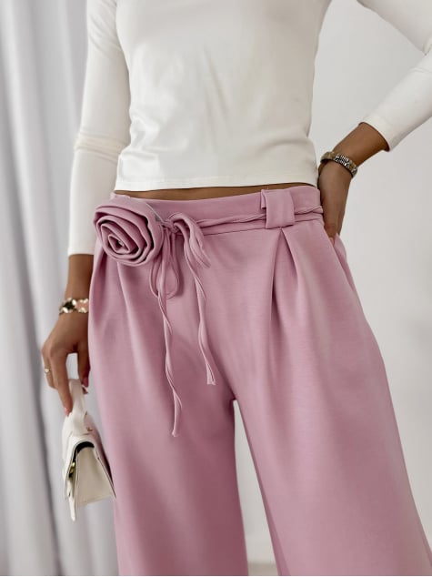 SPODNIE BOYLE PUDROWY RÓŻ