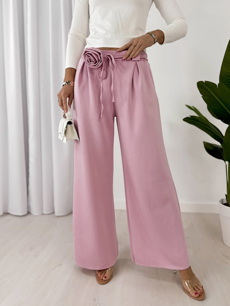 SPODNIE BOYLE PUDROWY RÓŻ