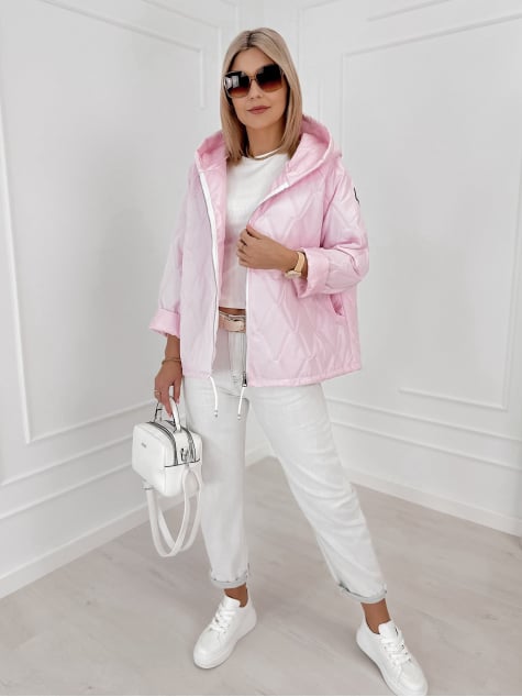 KURTKA ELINOR PUDROWY RÓŻ