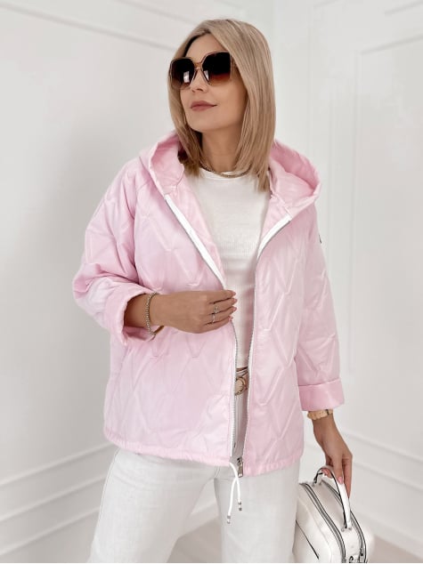 KURTKA ELINOR PUDROWY RÓŻ
