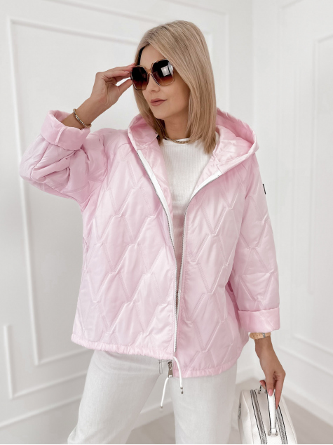 KURTKA ELINOR PUDROWY RÓŻ