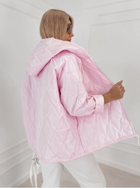 KURTKA ELINOR PUDROWY RÓŻ