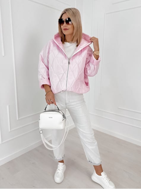 KURTKA ELINOR PUDROWY RÓŻ