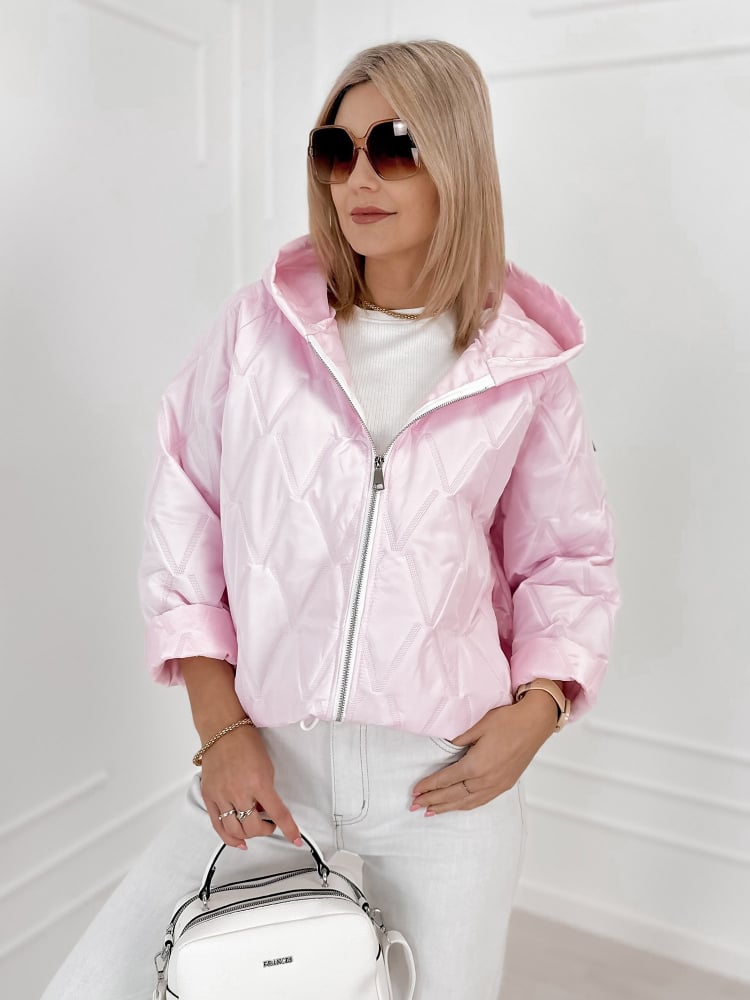 KURTKA ELINOR PUDROWY RÓŻ